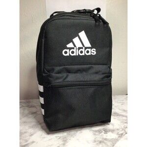 Adidas Unisex Santiago 3 Insulated Lunch Bag Cooler Pocket Black White BRAND NEW